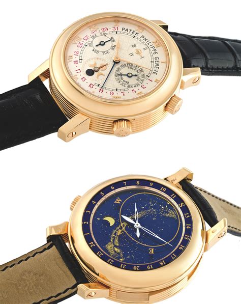 patek philippe geneve double sided watch